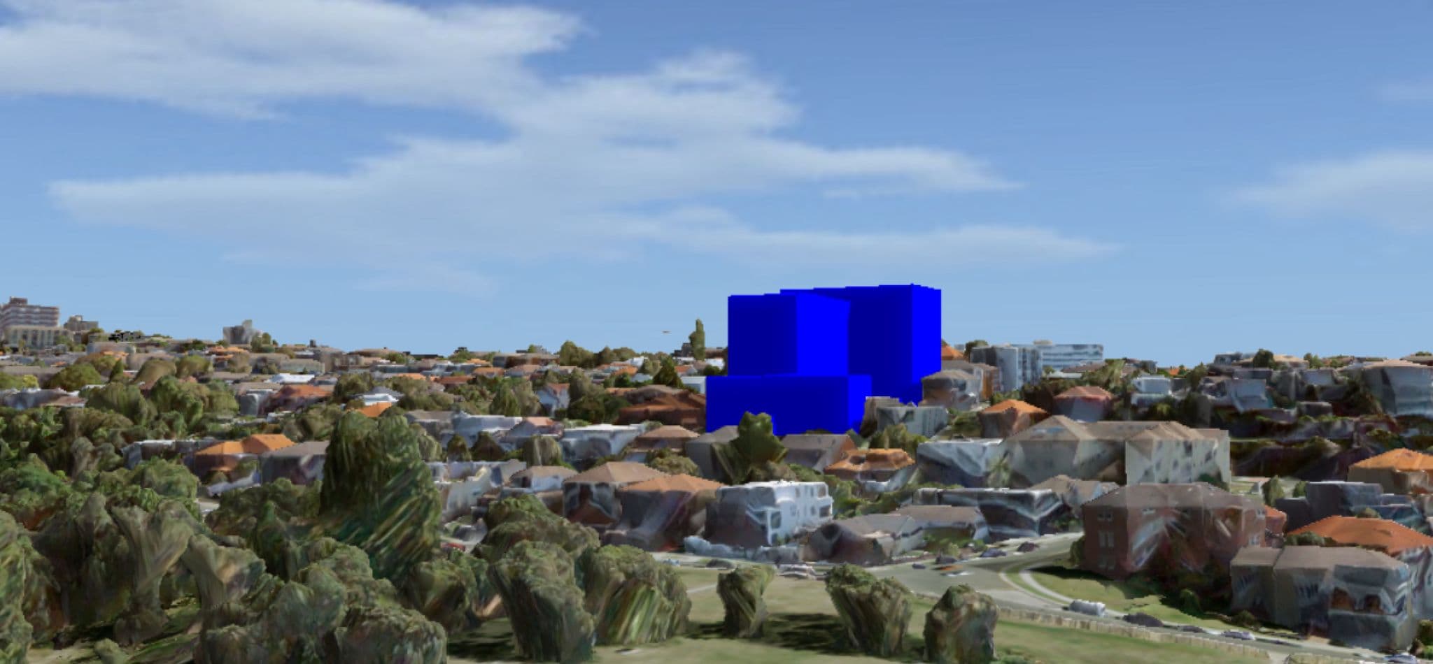 Scale and massing model — view 2