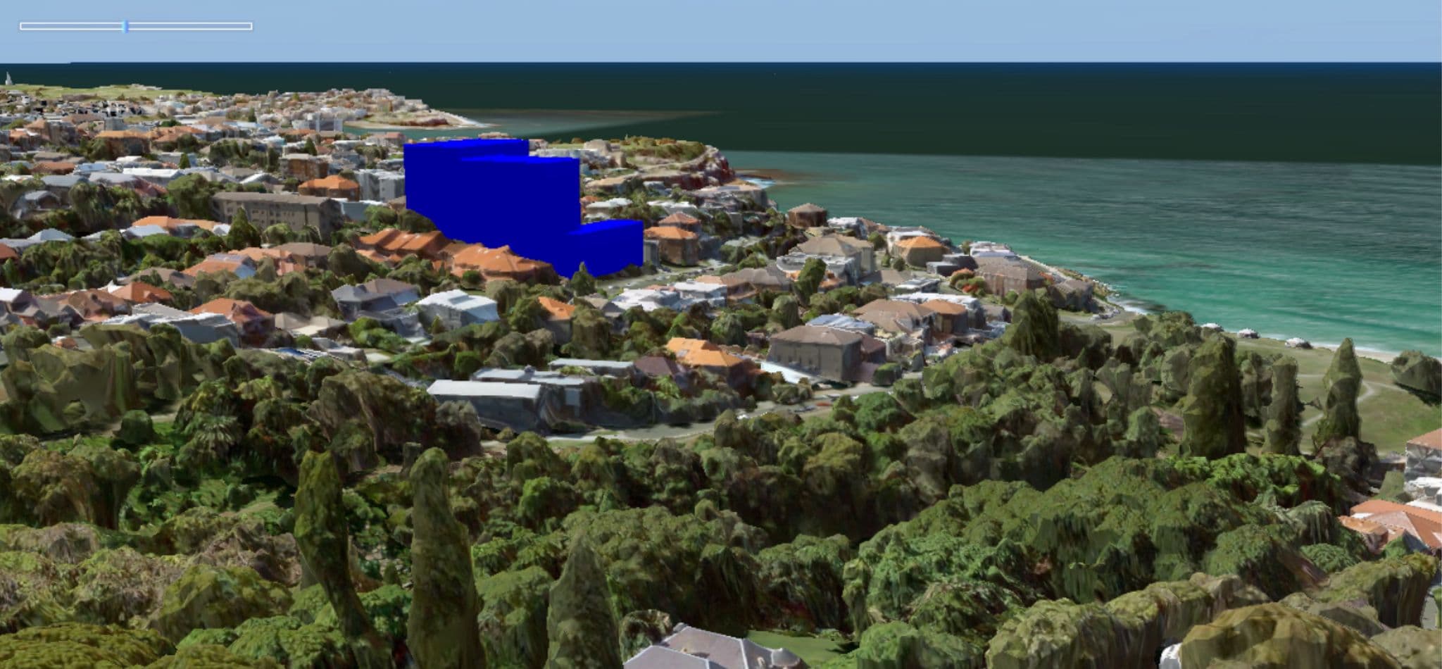 Scale and massing model — view 3